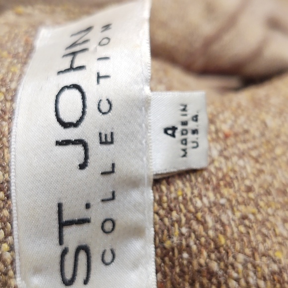 St. John Knit and Leather Dress and Jacket Pair - Picture 10 of 10